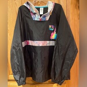 Walt Disney World Water Color Art Castle Rain Jacket Windbreaker Unisex Size XXL